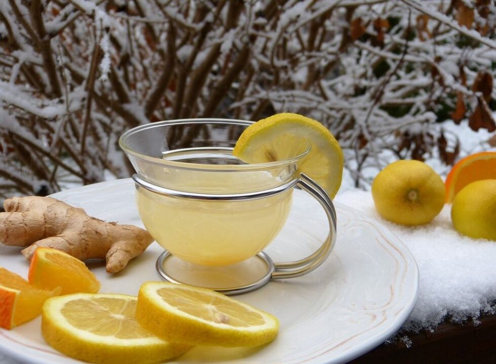 شاي الليمون المبني على الزنجبيل لتعزيز الفاعلية